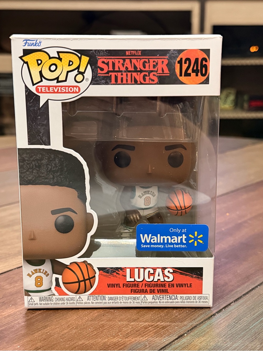 Funko Pop! Stranger Things Lucas Vinyl Figure - Brown, White, Orange